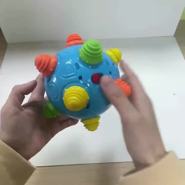 Music Shake Dancing Ball Toy - BPA Free Bouncing Sensory Developmental Ball for Boys And Girls Interactive Electric Rolling Ball with Fun Sounds And Melodies Encourages Jumping And Crawling, Easter