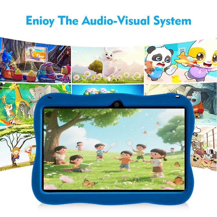 2026 Upgraded Android 14 Kids Tablet with Protective Case, 7-inch Children's Tablet, Google Kids Space, Parental Control Features, 4GB RAM + 32GB Storage, WiFi, Bluetooth, YouTube Support, Ideal Gift for Toddlers, Blue and Pink