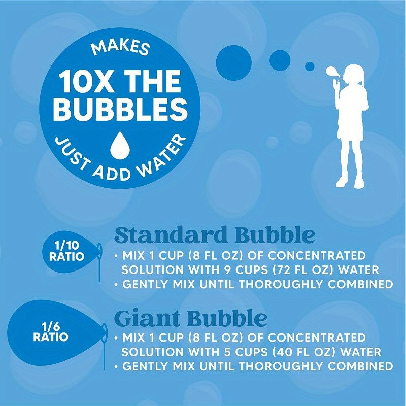 JOYFY 32oz Bubble Solution Refills, Bubble Concentrated Solution Suitable for Bubble Machines, Blowers, Wands, Blowers, Easter Party Packs, Party Activities, Suitable for Parks, Weddings
