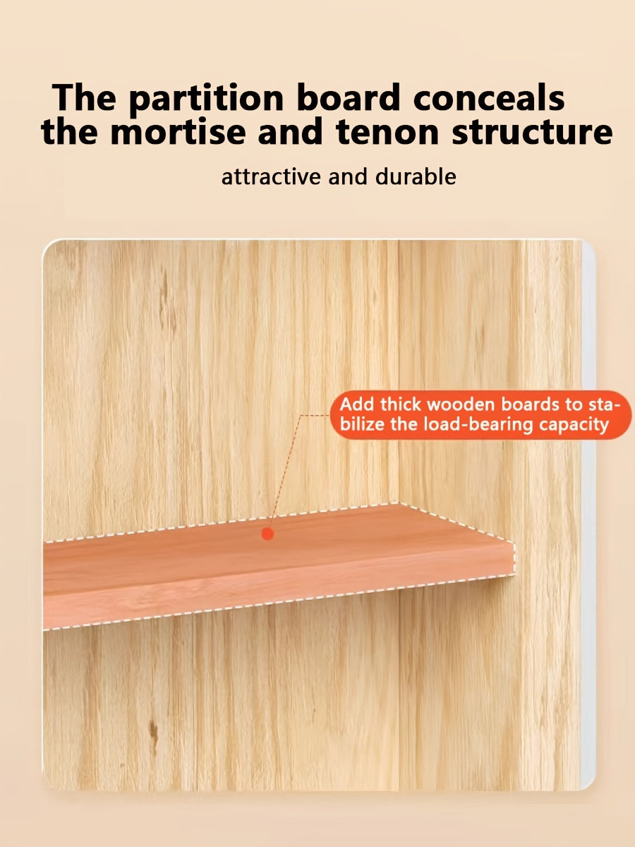 6-layer Simple Solid Wood Wall-mounted Figurine Collection Box, Floor-standing Or Wall-mounted, Transparent Storage And Display Cabinet, Acrylic Doll Display Box, Wall-mounted Shelf, Space-saving Design