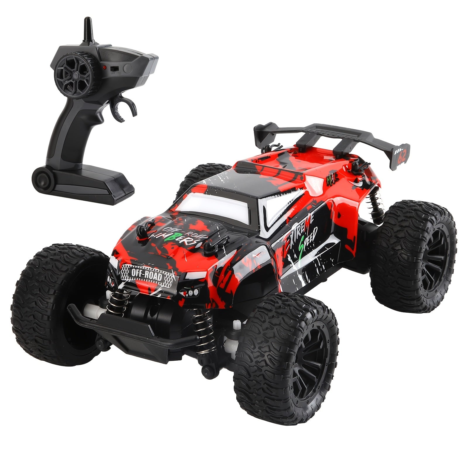 [Remote Control Car] Four Wheel Fully Proportional Drift Remote Control Car, Driving High-Speed Cars, Large Green Off-Road Climbing Remote Control Car, Remote Control Intelligent Boy Toy Tank Car, Boy Toy Birthday Gift. Suitable For Children Aged 3+ Or Ab