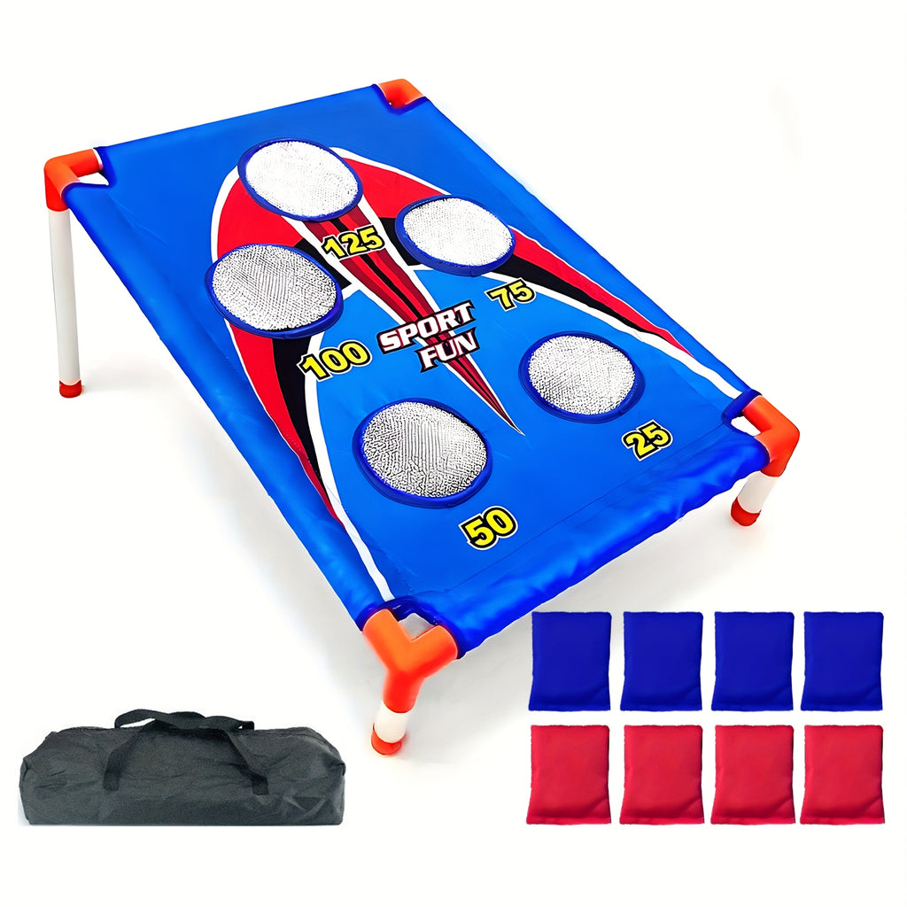 Bean Bag Toss Game Set - 1 Boards, 8 Bean Bags & Carry Bag | Outdoor/Indoor Fun for Kids & Adults | Perfect for Camping, Parties, Beach, Backyard | Halloween & Christmas Gift