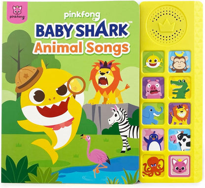 Baby Shark Animal Songs 10 Button Sound Book, Pinkfong Baby Shark Nursery Rhymes Children's Sound Books, Interactive Learning Books for Toddlers, Learning & Education Toys, Baby Shark Gifts for Kids