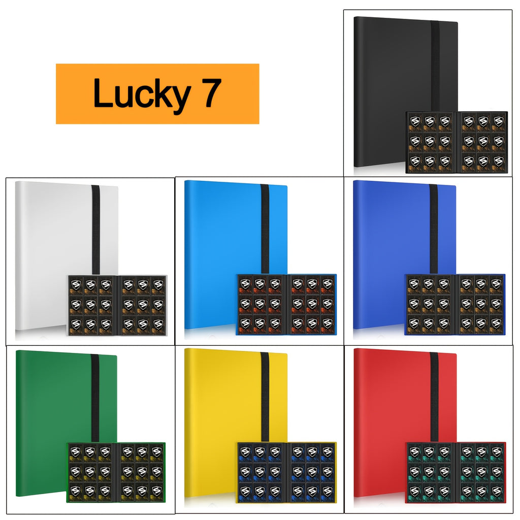 Lumus&Solem 7/10 Pack 9 Pockets Trading Card Binder, Each Card Binder Can Hold Up 360 Cards, Fit For PTCG, Baseball, Football, Basketball, K-pop Photocard