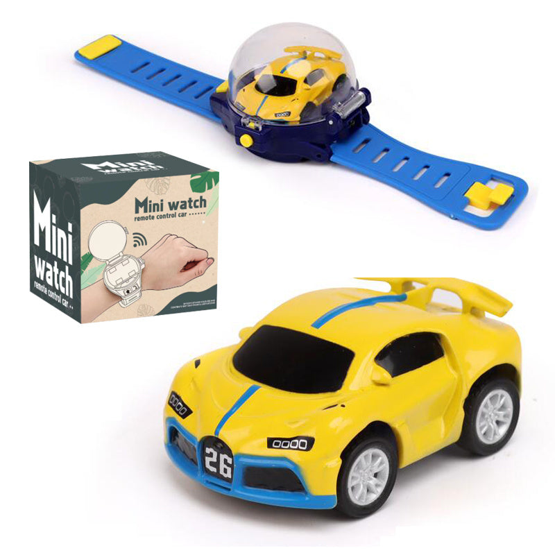 [Christmas Halloween] Small Remote-Controlled Car Watch: Electric Racing Metal Toy Gift for Children for Christmas And Halloween