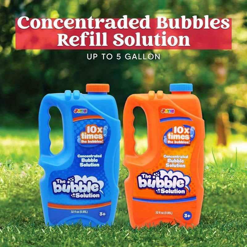 SYNCFUN 2 Bottles Bubbles Refill Solutions 64oz, Bubble Concentrated Solution Suitable for Bubble Machines, Blowers, Wands, Blowers, Easter Party Packs, Party Activities, Suitable for Parks, Weddings