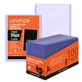 LOVFEN 100/200/500/1000/2000ct Top Loads LOVFEN 3 "X 4", Baseball Card Protective Case Hard Plastic, Used with Trading Card Sports Card Holder, Suitable for Collection, Football, Basketball, And TGG