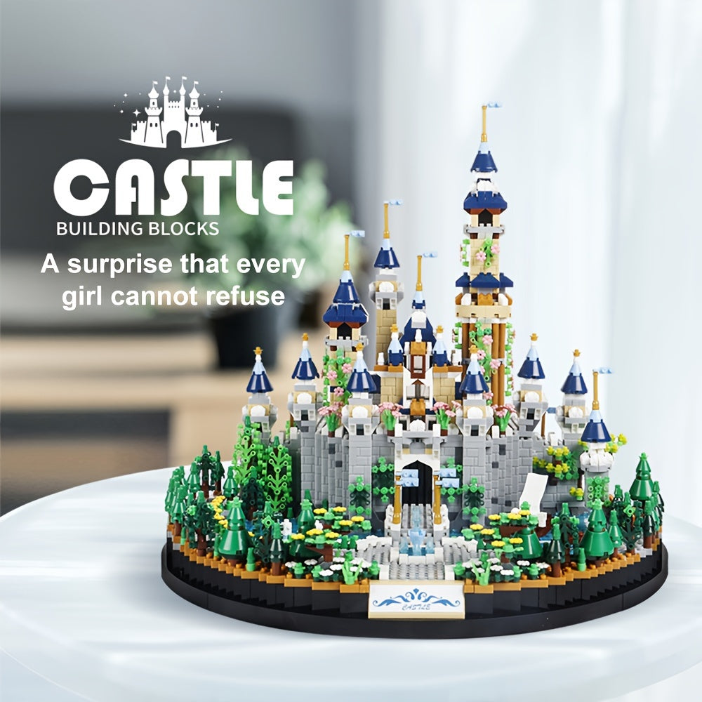 3600pcs Princess Castle Building Blocks | Construction Toys, Gift Box, Ideal for Valentine'S Day, Easter, Thanksgiving, New Year Birthday Gifts, Educational and Decorative, Small/ Size, Theme, Home and Room Decor