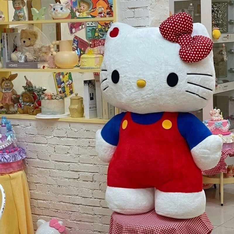 Sanrio Hello Kitty Large 40cm/ 15.75inch Plush Doll, Kitty Cat Stuffed Toy, Creative Pillow, Cute Anime Doll, Toy, the Best Choice for Holiday Gifts