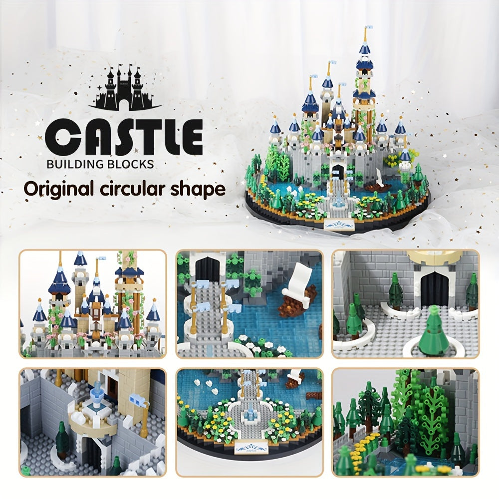 3600pcs Princess Castle Building Blocks | Construction Toys, Gift Box, Ideal for Valentine'S Day, Easter, Thanksgiving, New Year Birthday Gifts, Educational and Decorative, Small/ Size, Theme, Home and Room Decor