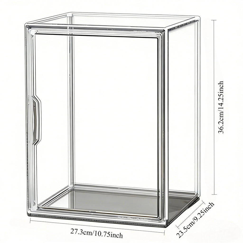 3pcs Clear Display Case Dustproof Storage Bins Containers Organizer Bag Show Box For Collectibles/ Car Model