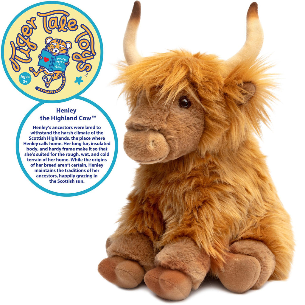 Henley The Highland Cow - 11.5 Inch Stuffed Animal Plush (New Edition)