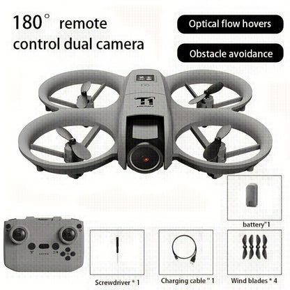 2026 Upgraded 4K Remote Control Drone, One-Key Return with Auto-Hover, Long-Endurance UAV with Two Rechargeable Batteries, Shockproof and Anti-Collision Design, One-Key Tumbling, Optical Flow Vision Auto-Hover Function, WiFi Real-Time Image