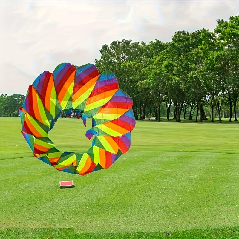 [Rotating Lotus Tail Kite] Rotating Lotus Tail Kite - Three-dimensional Flower Basket Tail; Suitable For Outdoor Beach Park Games And Entertainment