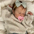 19.69inch Baby Reborn Doll with 3D-Paint Skin and Visible Veins, Realistic Newborn Asleep  (Cloth Body, Soft Vinyl Limbs) Toy Kids Birthday Gift