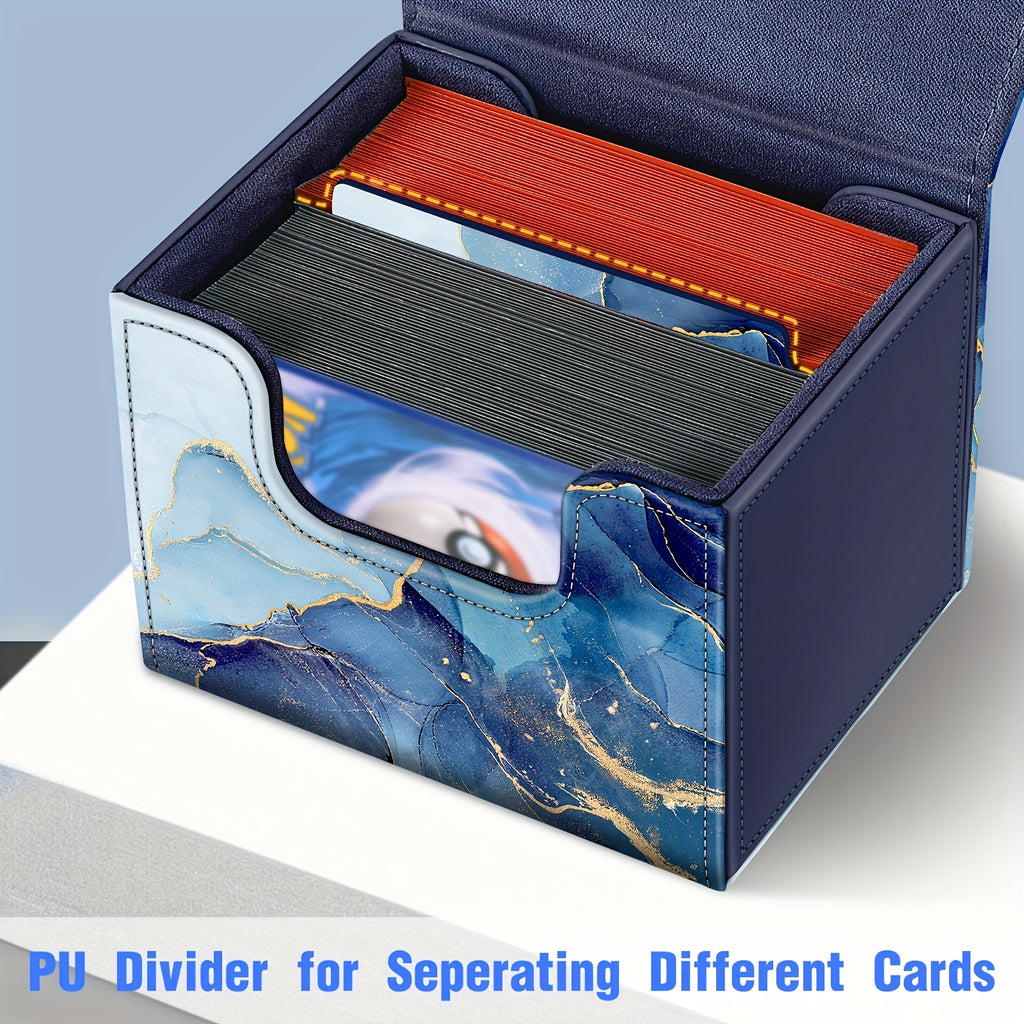 A Card Storage Box Suitable for MTG/TCG/CCG, Featuring a Magnetic Closure And Capable of Holding Over 180 Game Cards, Complete with a PU Divider