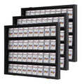 KCRasan 36 Graded Sports Card Display Case - Baseball Card Display Case Lockable - Collection Card Display, Wall Display Frame for Basketball Football Hockey Trading Cards with UV Protection Acrylic
