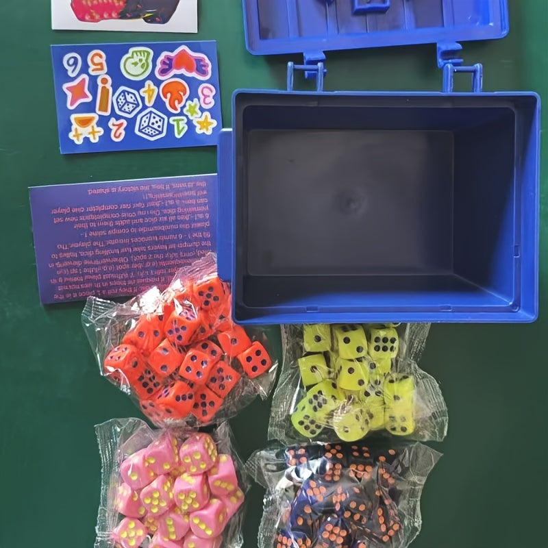 Dice Game - Fast-Paced Dice Rolling Game for Adults And Groups, Addictive 4-Player Board Games And Dice Set with 80 Dice, Funny Travel And Camping Games | Perfect for Game Night, Parties, Travel | Dice Games And Fun Party Games