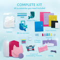 1 SET 7 Sewing Projects- My First Felt Sewing Kit Toys for Kids, Easy DIY Wildlife Artworks Of Unicorn Pillow And Mermaid Card Holder, Birthday Christmas Gift for Boys And Girls Aged 6+