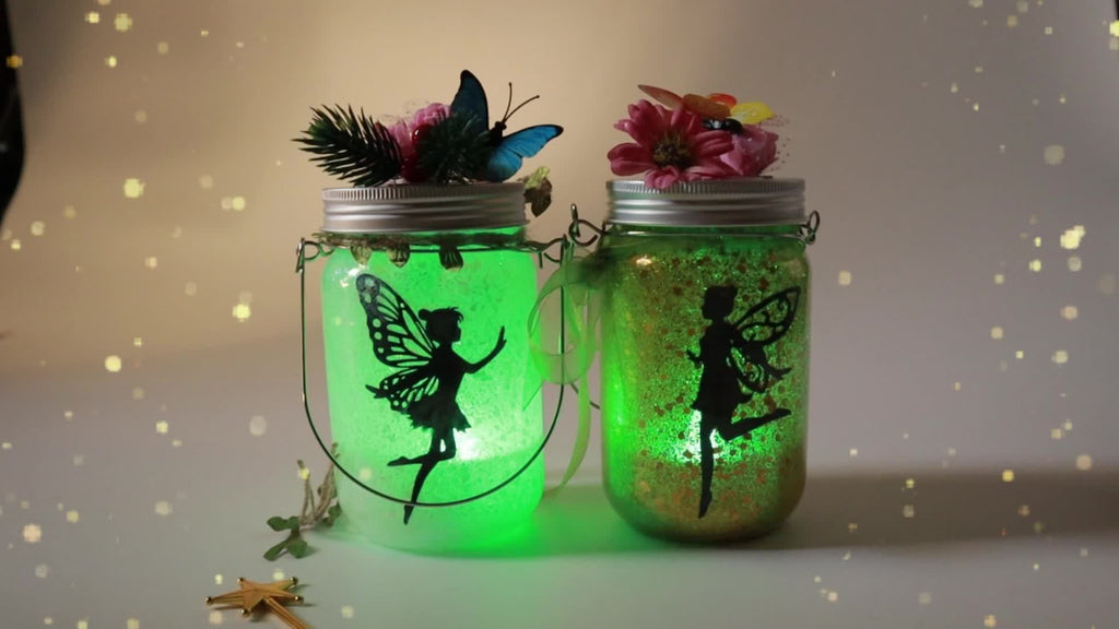 DIY Fairy Lantern Craft Kit, Fairy Night Light, Remote Control Mason Jar Lamp, Arts And Crafts for Girls Ages 6+, Halloween Christmas Birthday Gifts, Party Creative Activities
