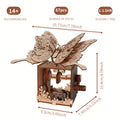 3D Wooden Puzzle Hand Butterfly Music Box You Are My Sunshine Handmade Assembly Model Kit Holidays Birthdays Christmas Gifts Halloween Party Favors