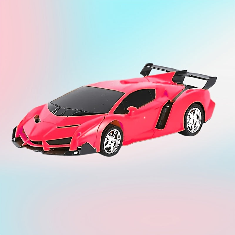 A Remote-Controlled Car That Transforms Into a Robot with a Single Button, Featuring Stylish LED Headlights, in a 1:18 Scale, Capable of 360-Degree Drifting. It'S an Ideal Gift for Christmas, Birthdays, Or Easter for Both Boys And Girls