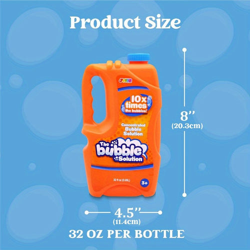 SYNCFUN 2 Bottles Bubbles Refill Solutions 64oz, Bubble Concentrated Solution Suitable for Bubble Machines, Blowers, Wands, Blowers, Easter Party Packs, Party Activities, Suitable for Parks, Weddings