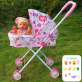 [Perfect Holiday Gift] 11-Inch Baby Doll Set Includes 12 Realistic Baby Dolls, Doll Accessories, And A Doll Stroller A Perfect Holiday Gift for Girls