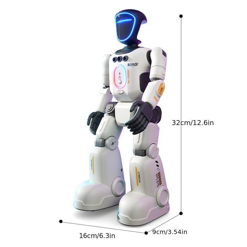 Advanced Humanoid Robot with Smart Remote, Pose-Controlled Joints, Gesture Sensors & Voice Recorder