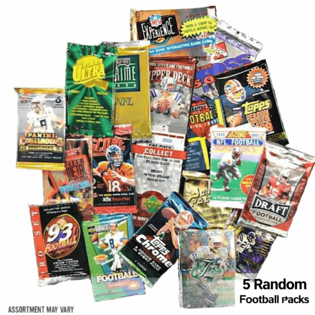 5 RANDOM Packs of NFL Football Cards!