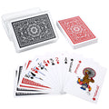 2 Decks Waterproof Plastic Playing Cards Poker Size Standard Index Card with Case Game Cards
