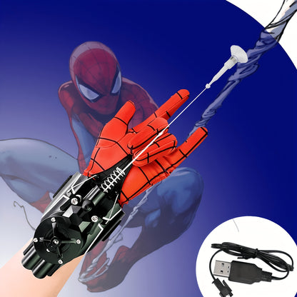 Superhero Shooter, Hero-Web Launcher - 9.4 Foot Automatic Rope Launcher with USB Charging, a Toy for Kids to Role-Play As Superheroes, Perfect for Halloween And Christmas Gifts