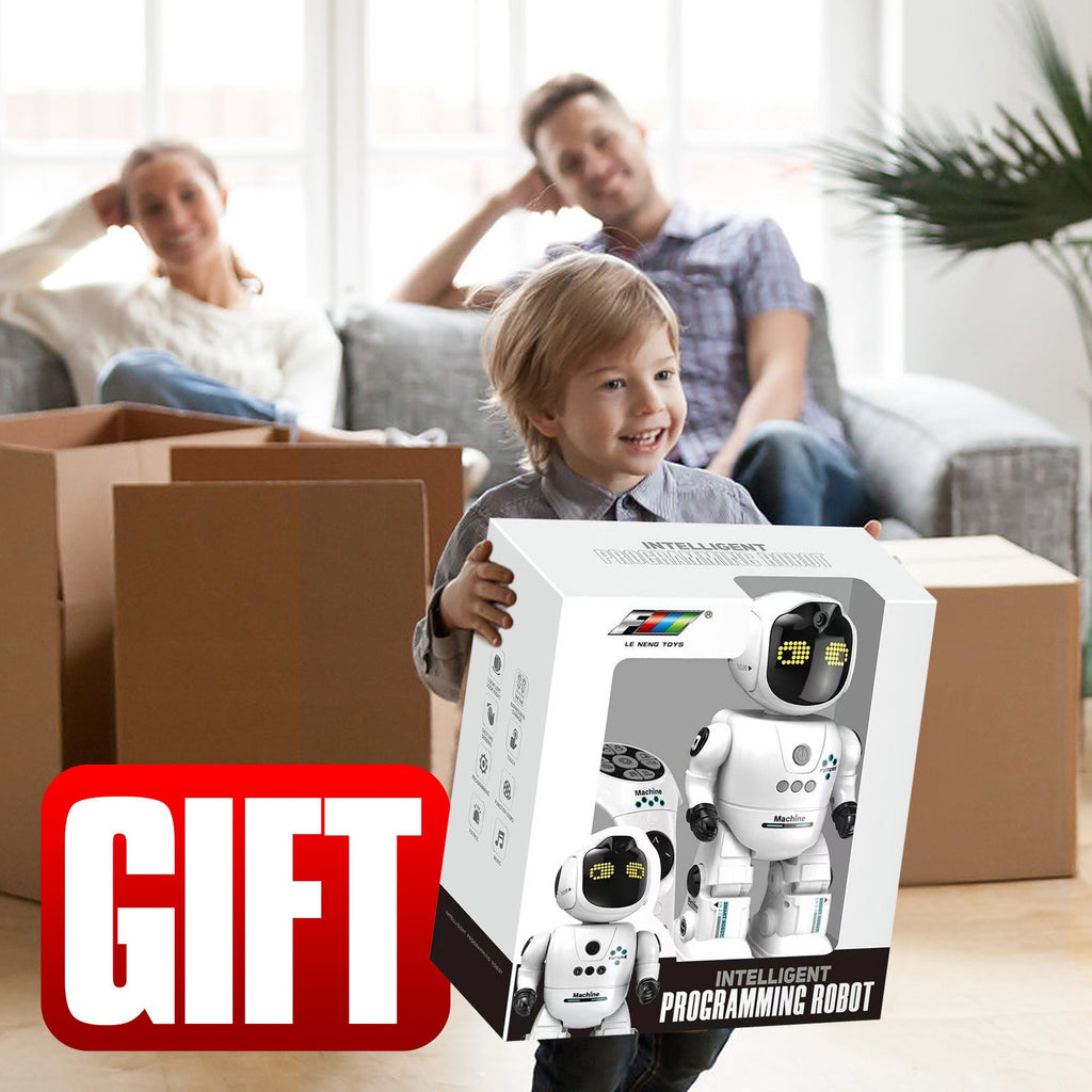 Voice Control Robot Remote Control Robo Toys Infrared RC Robots with Gesture Control LED and Voice Interactive Intelligent Warriors as Gift for Kids