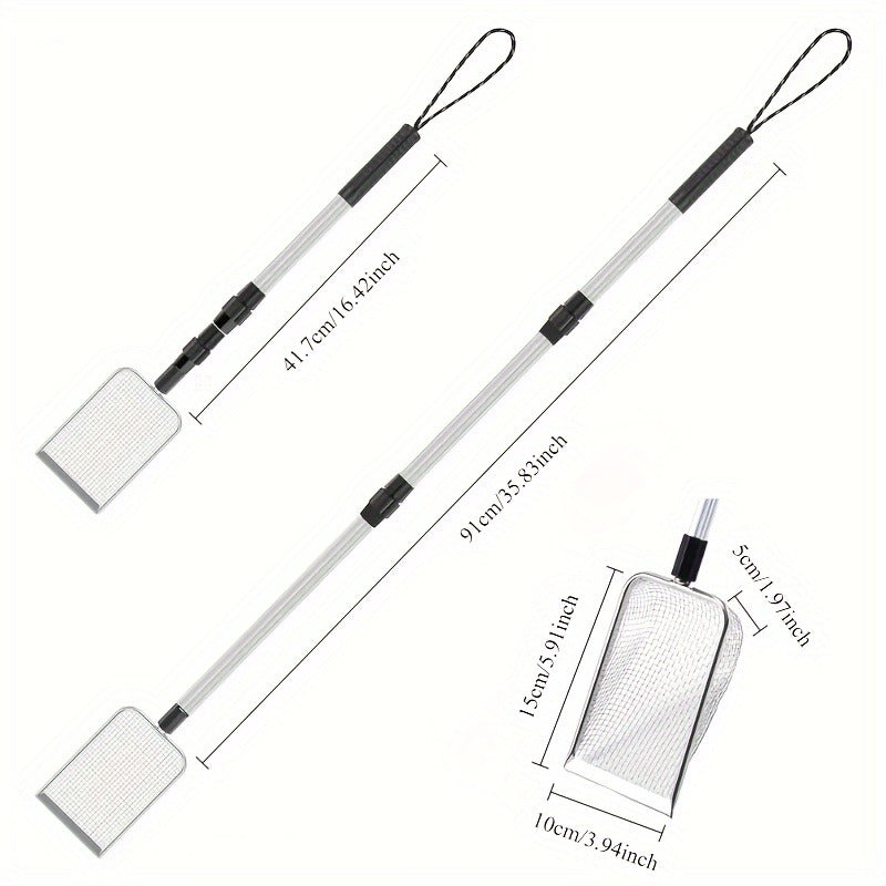 1pc Stainless Steel Beach Sand Sifter, Retractable Beach Sieve for Treasure Hunting, Shell Conch Collecting, Also for Cat Litter Scoop