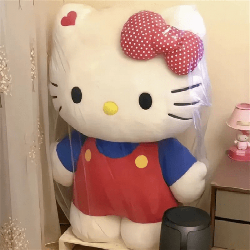 Sanrio Hello Kitty Large 40cm/ 15.75inch Plush Doll, Kitty Cat Stuffed Toy, Creative Pillow, Cute Anime Doll, Toy, the Best Choice for Holiday Gifts