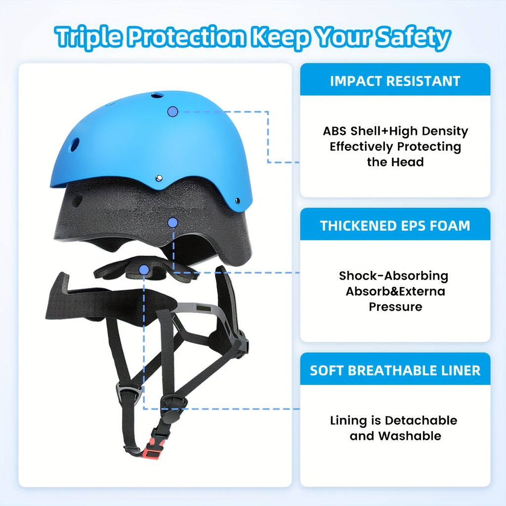 Kids Bike Helmet, 1pc Unisex Adjustable Sports Helmet with Removable Liner - Sleek Matte Finish, Ventilation Holes for Breathability, Perfect for Halloween, Christmas, And Birthday Gifts, XXS for Toddler/ 18.89''- 21.65''