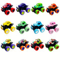 MEZHOBBY 12/24 Pack Truck Toys in Bulk for Boys And Girls, Mini Pull Back Truck Toy, Push And Go Friction Powered Car Trucks, Ideal for Kids And Teens, Stunt Toy Vehicles Playset for Birthday Party Gifts (Cool Design)