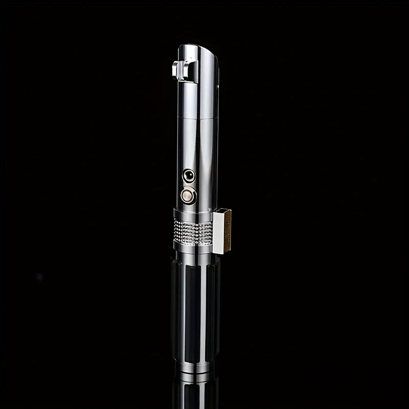 Metal Handle RGB Cosplay Light Up Saber Laser Sword Luke Saber 16 Colors Change LED Switchable Sound And Light Toy for Gift, Halloween Gift, Christmas Gift
