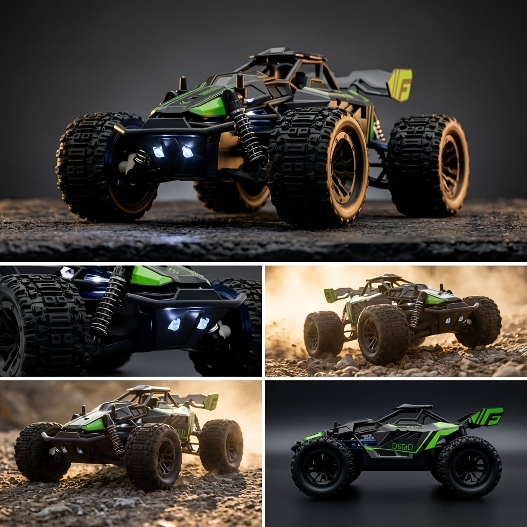High-speed Remote-controlled Car, Four-wheel-drive Off-road Remote-controlled Truck, 1:20 Scale All-terrain Remote-controlled Off-road Vehicle with LED Headlights, 2.4GHz Radio-controlled Monster Truck, Amateur-grade Remote-controlled Car
