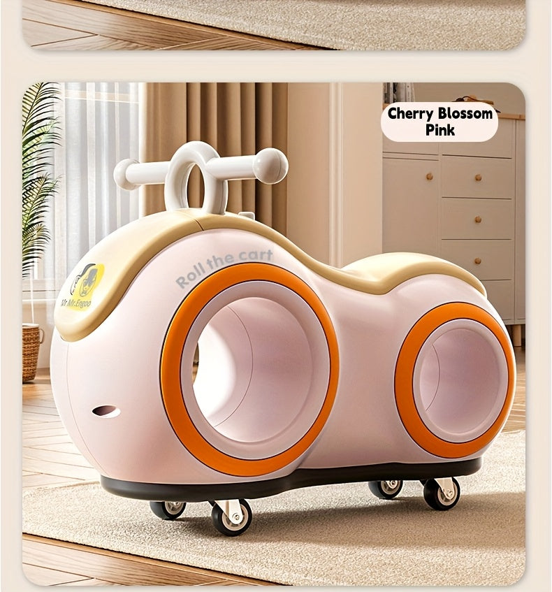 [Perfect Gift] Anti-Rollover 4-Wheel Toddler Balance Bike With Lights And Music, 220 Lbs Load, For Kids 1+. Great For Camping And Family Outings, Perfect Gift For Independence Day, Summer Party, Birthday And Back To School