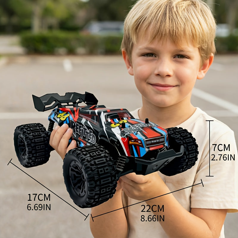 1:18 Scale High-Speed Remote Control Car, Top Speed Reaching 35+ Km/H, All-Terrain RC Vehicle, 4WD Off-Road Remote Control Truck, 2.4 Ghz Wireless Remote Control Car, Remote Control Off-Roader, Hobby-Grade RC Racing Car, Fast Remote Crawler