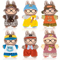 A 6-Item Clothing Set for Labubu, Featuring Cute Additions for Play And Display (Glasses, Shoes, And Doll Not Included). A Perfect Gift for Aged 3 And Up for Christmas Or Halloween