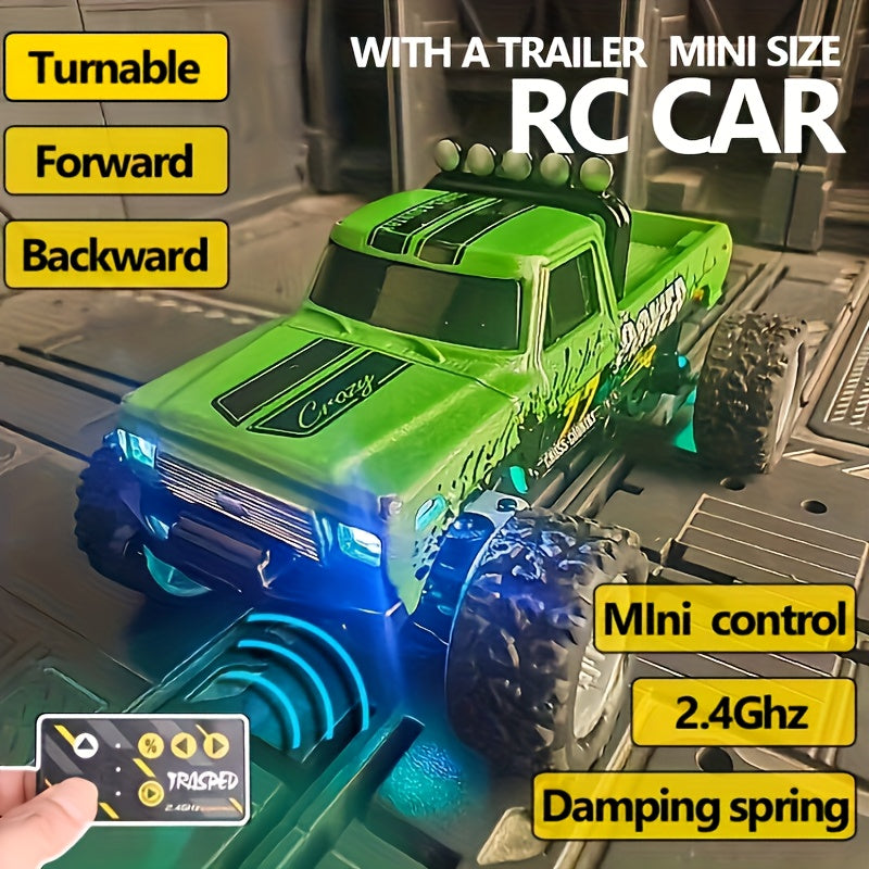 1:64 Alloy Mini Remote Control Car with Shock Absorbers, Off-Road Truck Toy, Gift for Boys, Birthday, Christmas, Halloween, New Year's Gift