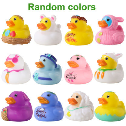 Light Up Duck Bath Toys, Toddler Bath Toys for Boy Girl, Idea Birthday Christmas Halloween Gifts for Boys Girls Preschool, Fun Water Bath Toys Pool Toys Random Colors