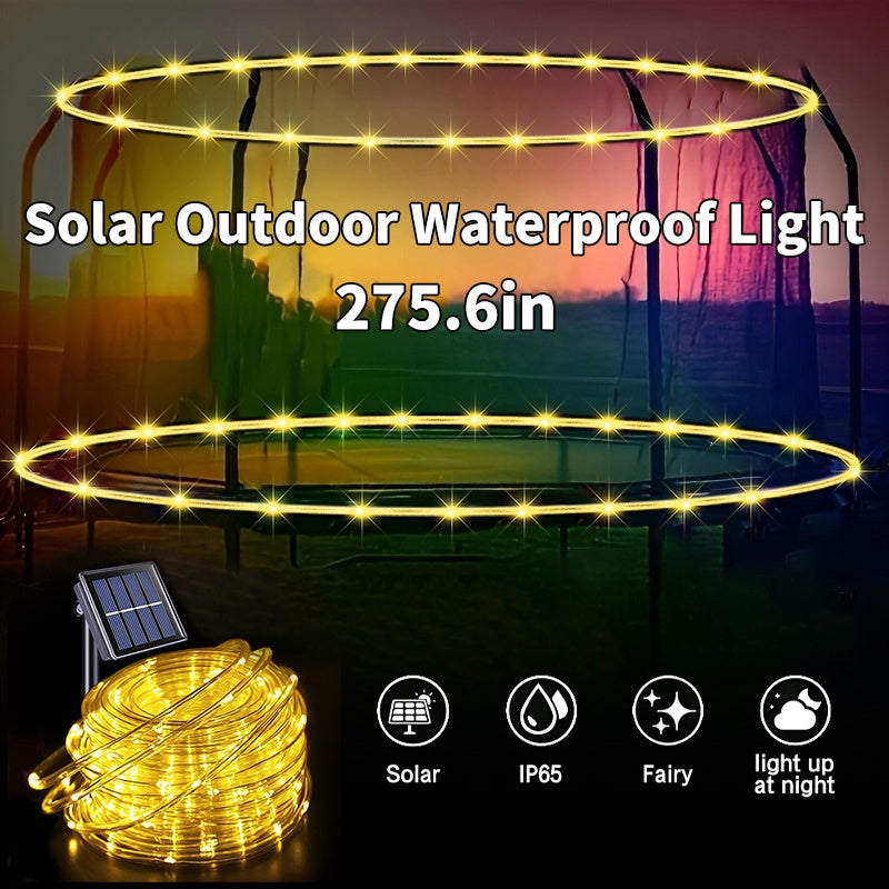 Trampoline Accessories, Trampoline Lights Solar, IP65, 8 Dynamic Modes, Solar Powered Outdoor Light for 8-16ft Trampolines, Commercial Street and Area Lighting, 36V or Below