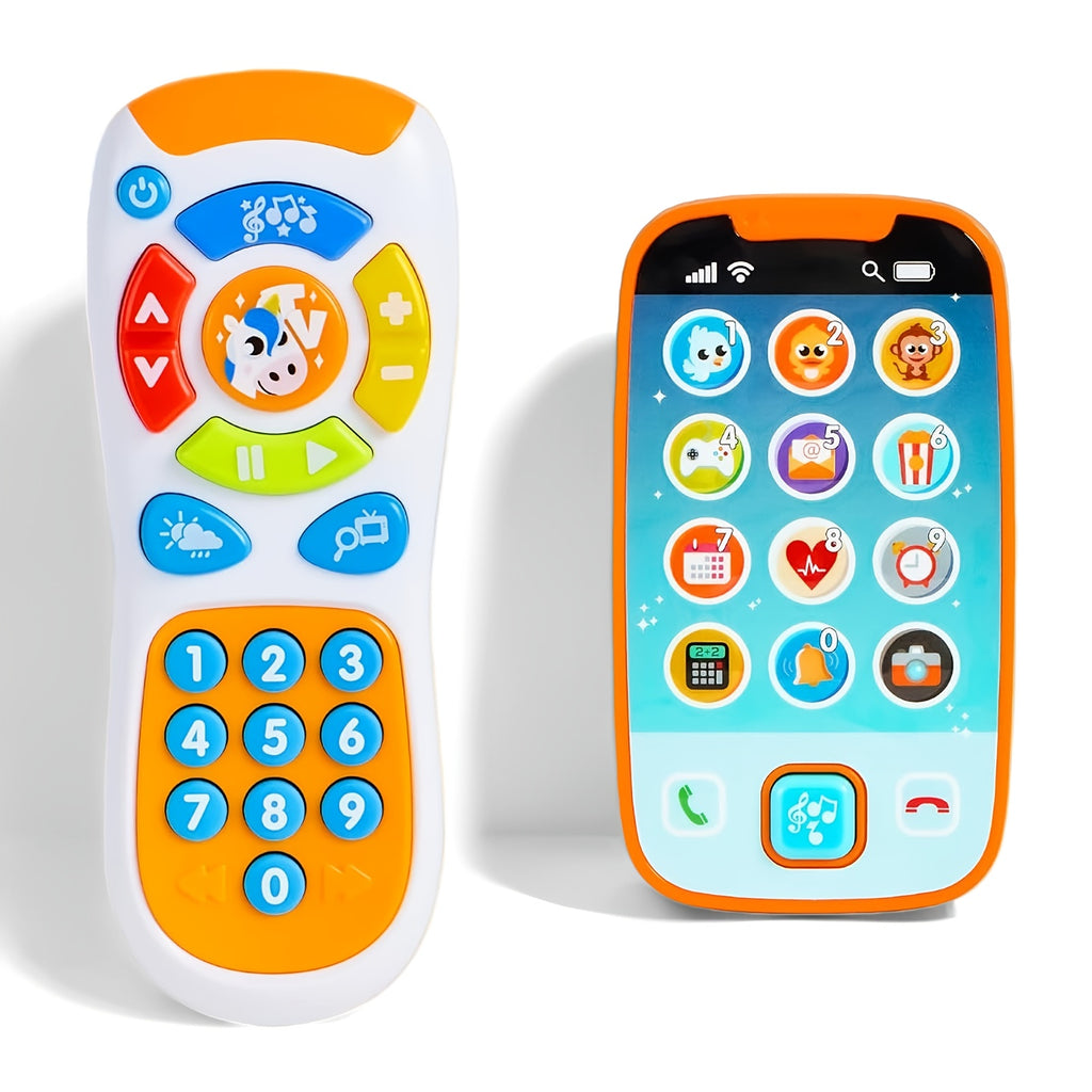 Smartphone Toys for Baby, Remote Control Baby Phone with Music, Learning Toy, Birthday Gifts for Infants, Kids, Boys And Girls, Easter Basket Stuffers, Perfect Christmas Gift