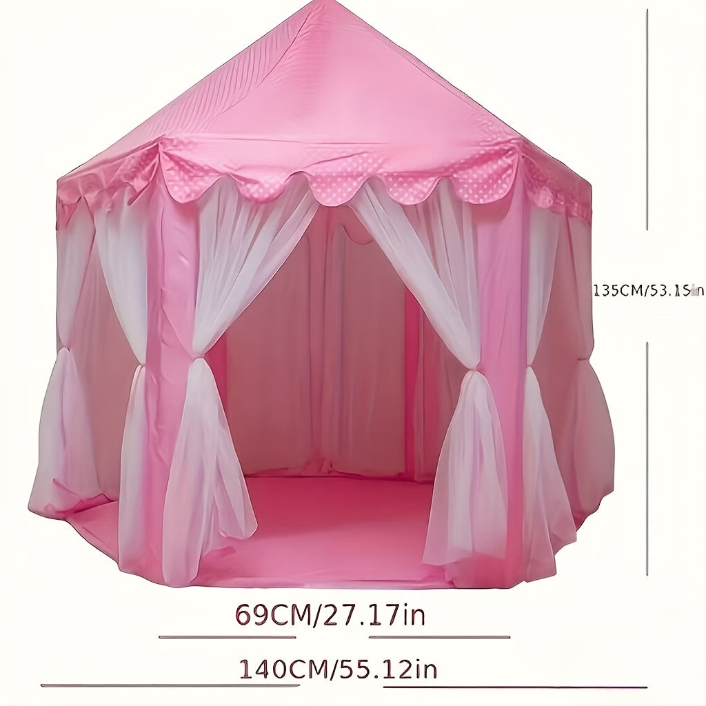 Kids Play Tent Toy Indoor Outdoor Playhouse Princess Castle Tent for Boys Girls Toddler, Room Decor,home Decor,Large Toy House with Storage Bag, Birthday Holiday Gift