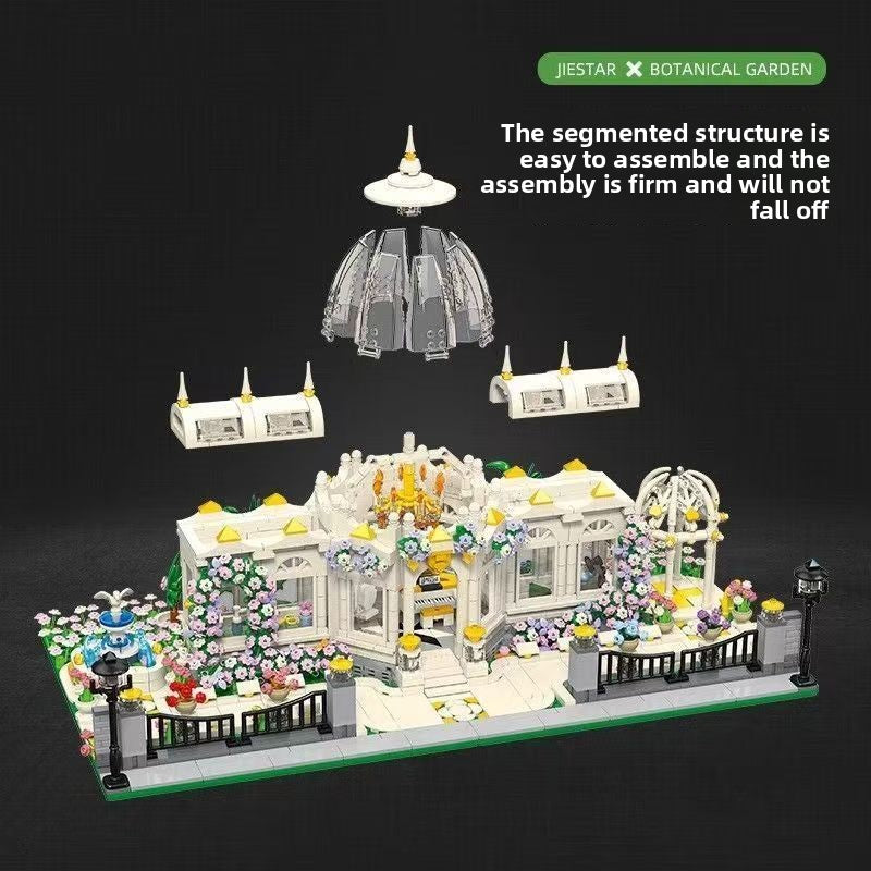 6700pcs Garden Plaza Building Blocks Set, Advanced Micro-Landscape Architecture Model, Complex Construction Kit for Adults 14+, Christmas Gift, Halloween Gift Idea, Birthday Present for Collectors