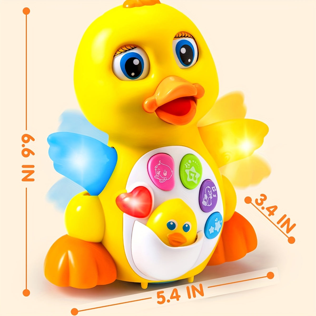 Musical Toys For Toddlers 6 Months+ Year Old, Baby Toys Duck, Dancing Walking Duck Toy With Music And Lights, Kids' Musical Instruments, Light Up Learning Toys, Learning Toy For Baby Kids, Perfect Christmas Gift