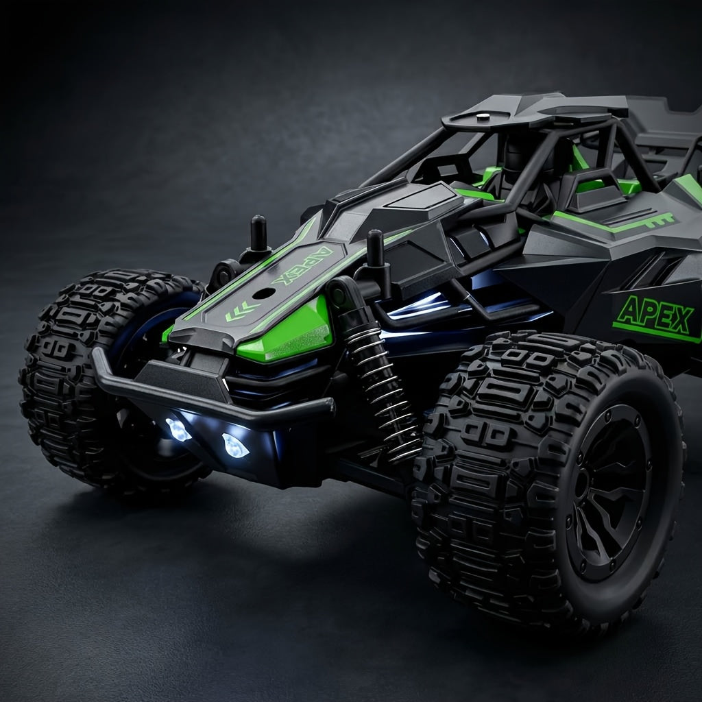 High-speed Remote-controlled Car, Four-wheel-drive Off-road Remote-controlled Truck, 1:20 Scale All-terrain Remote-controlled Off-road Vehicle with LED Headlights, 2.4GHz Radio-controlled Monster Truck, Amateur-grade Remote-controlled Car